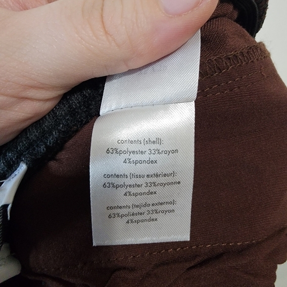 NEW WeWoreWhat Suiting Twill Low Rise Pull On Women XS Wide Leg V Waist Pants - Picture 6 of 12